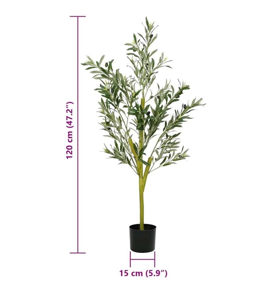 Olivier artificiel 450 feuilles 120 cm vert