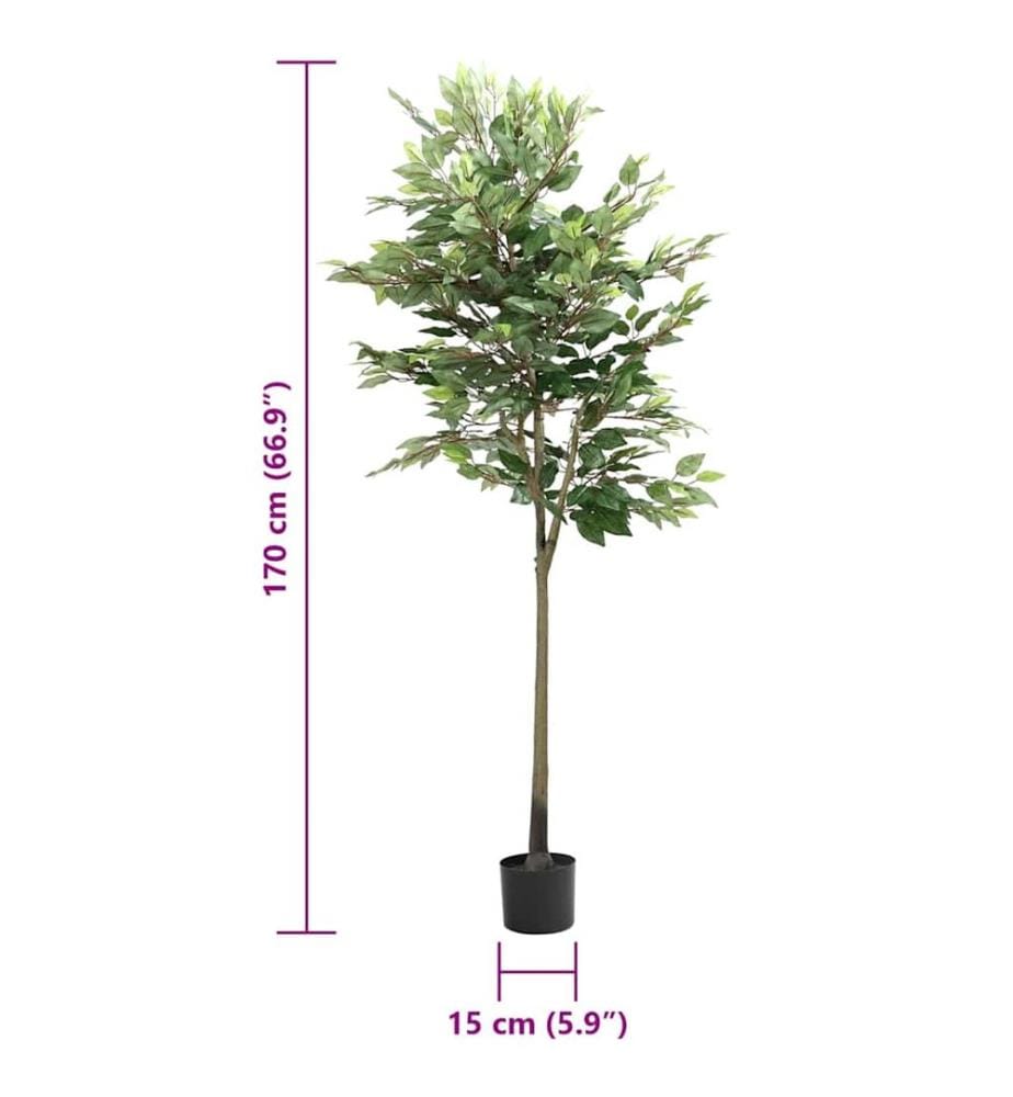 Ficus artificiel 756 feuilles 170 cm vert