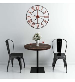 Wall clock Metal 58 cm Red