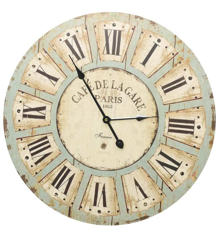 Wanduhr Mehrfarbig 60 cm MDF