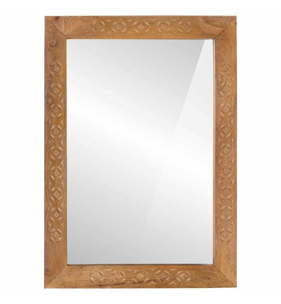 Wandspiegel Rechtwinklig 70 x 50 cm Ingenieurholz und Glas