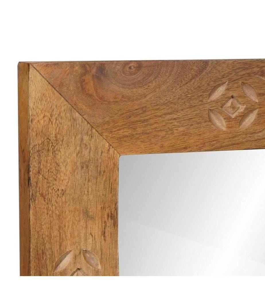 Wandspiegel Rechtwinklig 70 x 50 cm Ingenieurholz und Glas