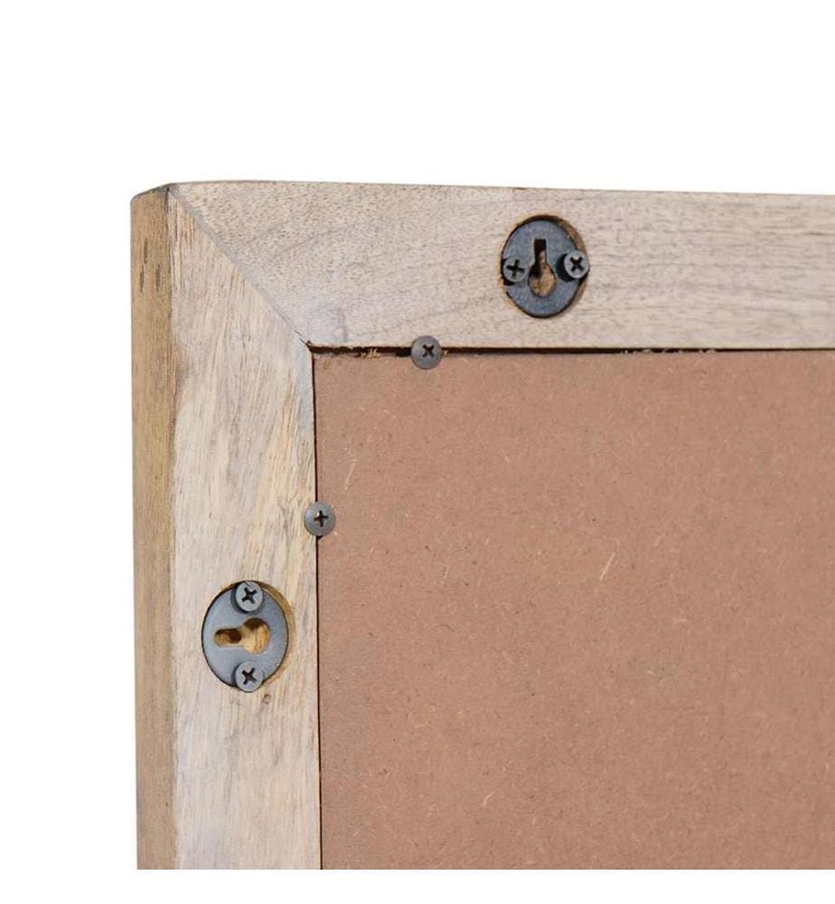 Wall Mirror Rectangular Whitewashed White 70 x 50 cm