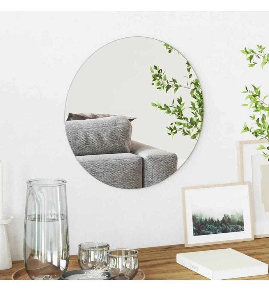 Wandspiegel Rund Ø 40 cm Gehärtetes Glas