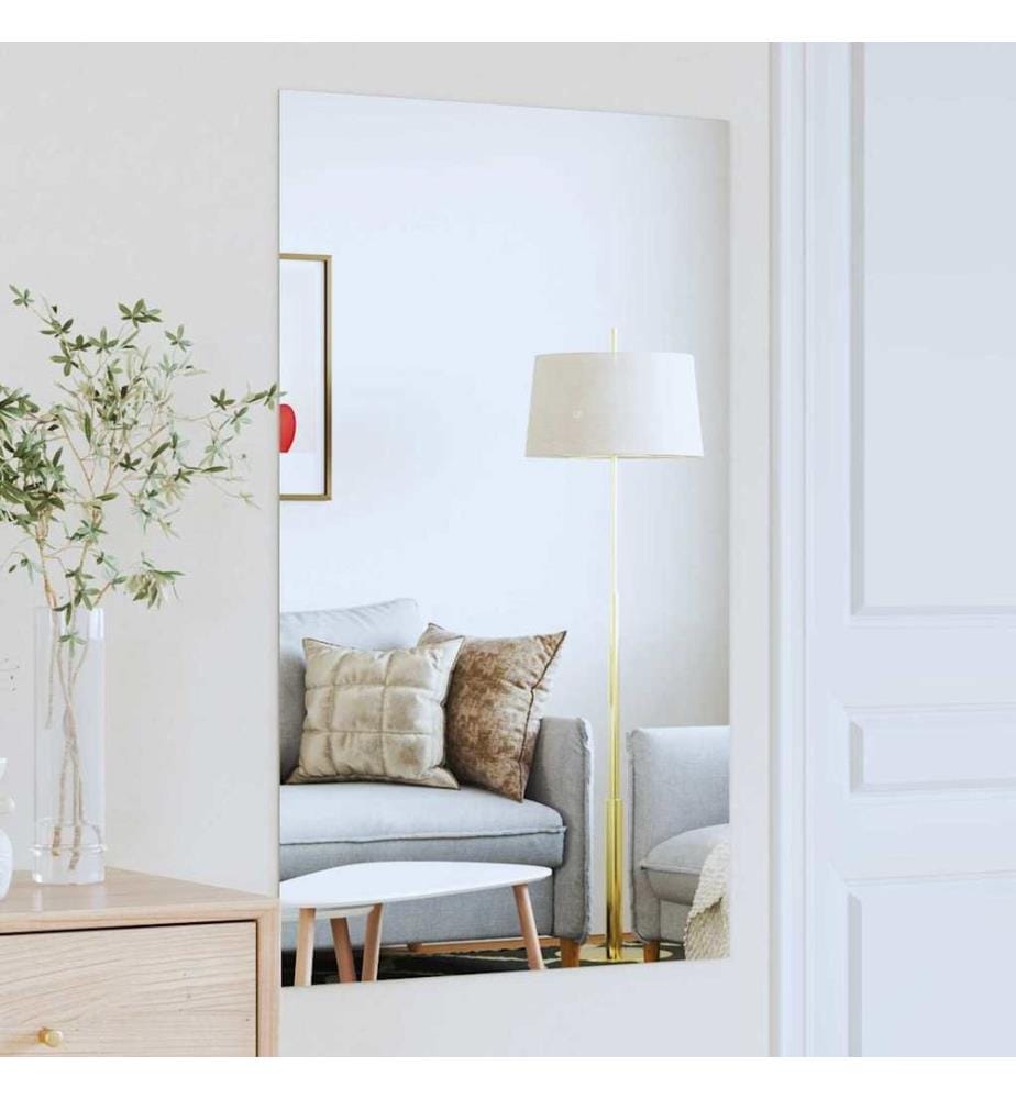 Wall mirror Rectangular 100 x 60 cm tempered glass