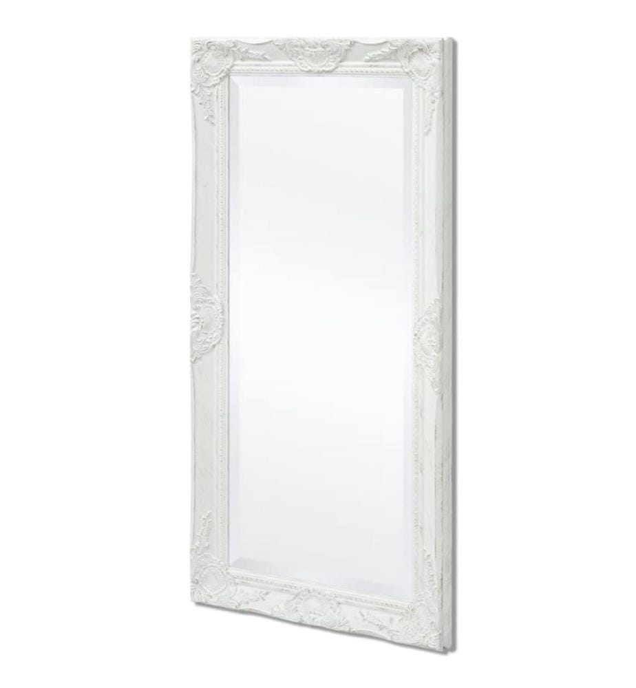Wandspiegel im Barock-Stil 100x50 cm Weiss