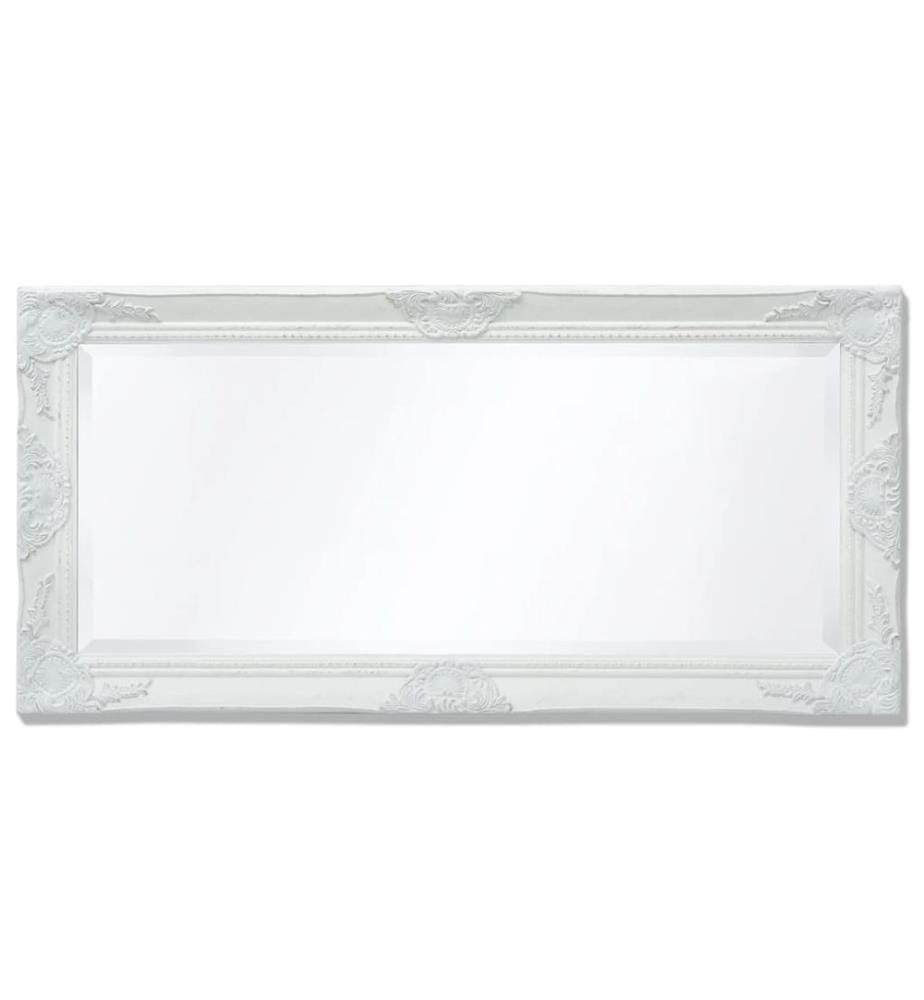 Wandspiegel im Barock-Stil 100x50 cm Weiss