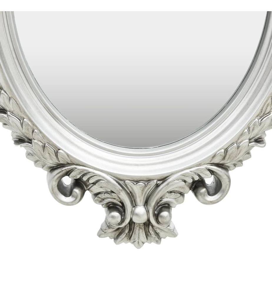 Miroir mural style château 56x76 cm Argenté