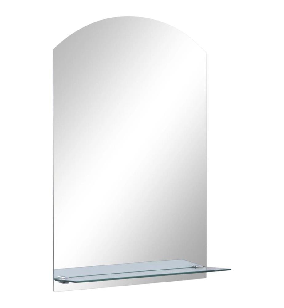 Wandspiegel mit Regal 40×60 cm Hartglas