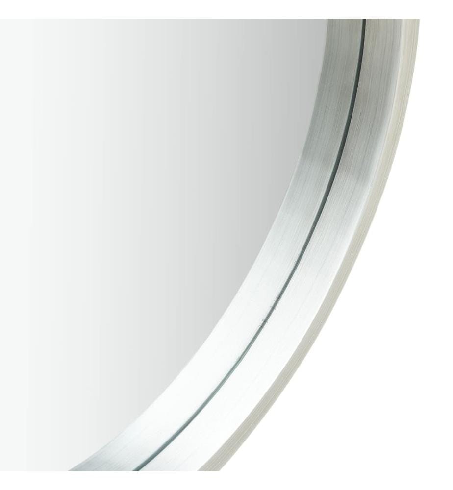 Miroir mural avec sangle 60 cm Argenté