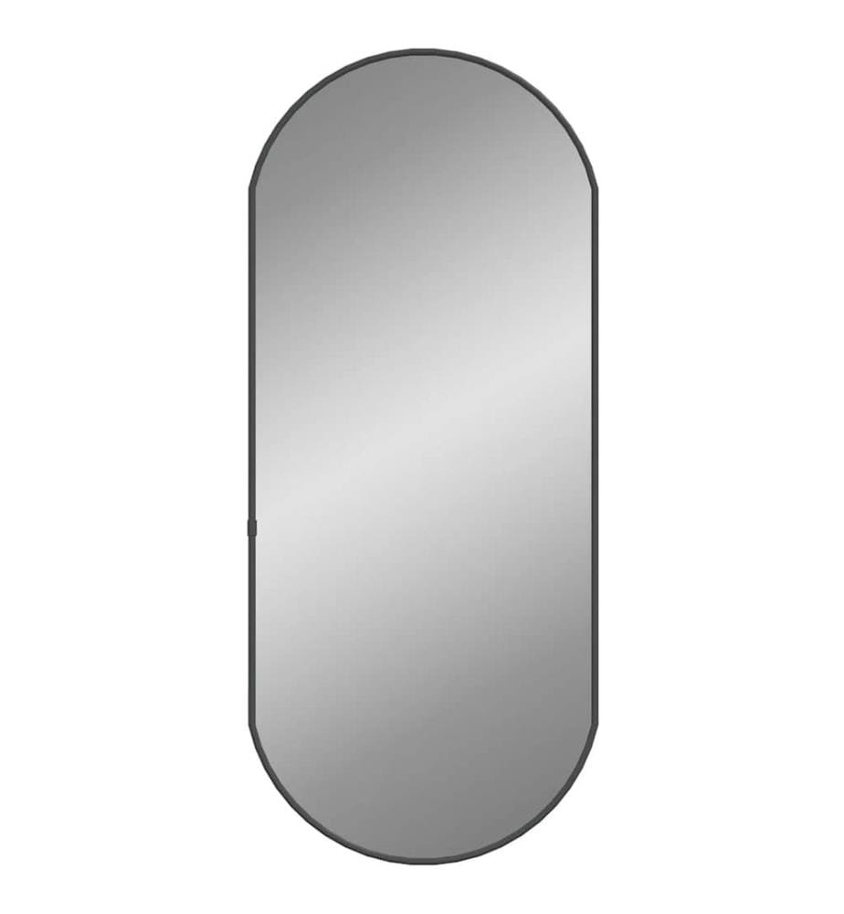Miroir mural Noir 70x30 cm Ovale