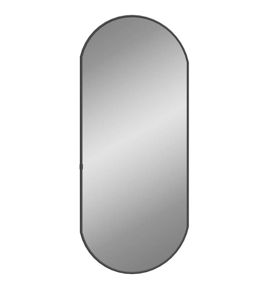 Miroir mural Noir 70x30 cm Ovale
