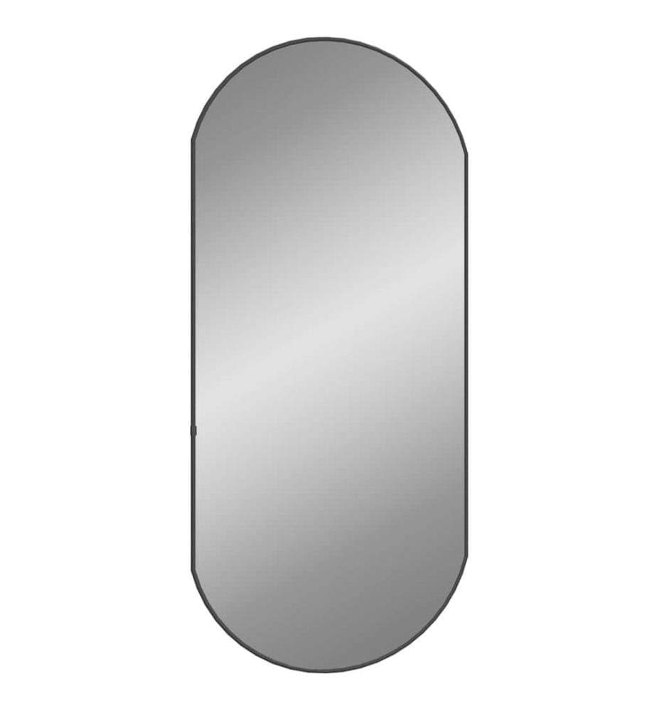 Wandspiegel Schwarz 90x40 cm Oval