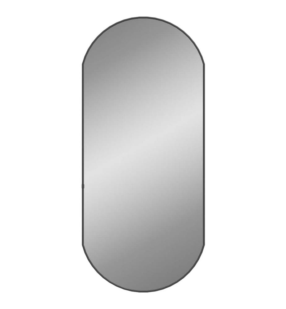 Wandspiegel Schwarz 90x40 cm Oval