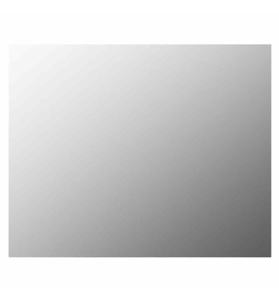 Miroir mural sans cadre avec lampes LED Rectangulaire Verre