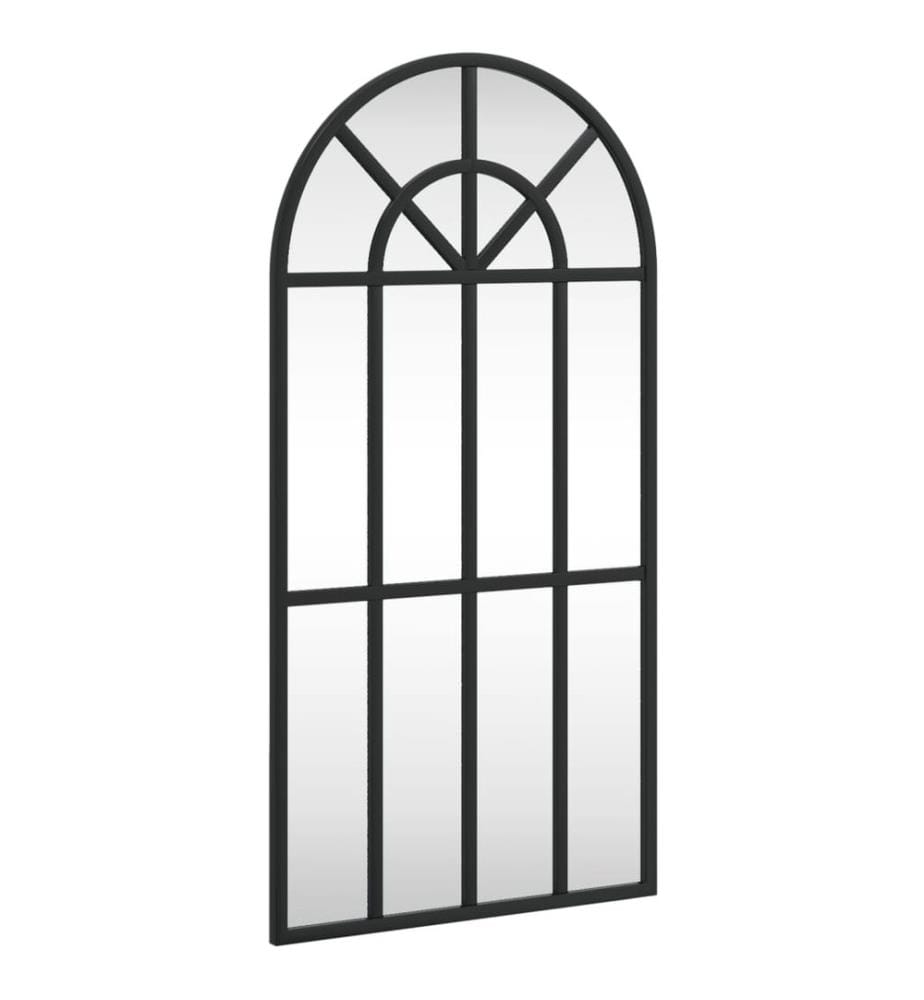 Miroir mural noir 30x60 cm arche fer