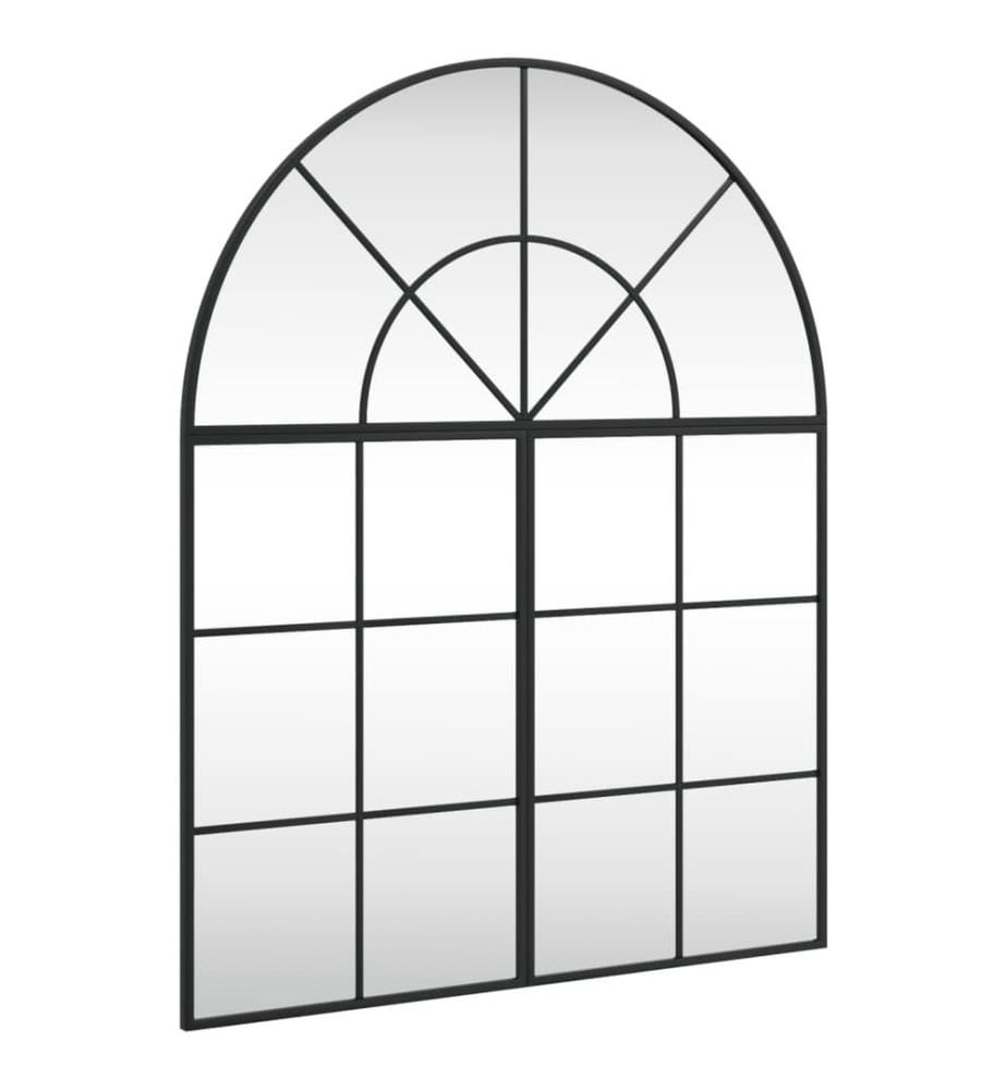 Miroir mural noir 80x100 cm arche fer