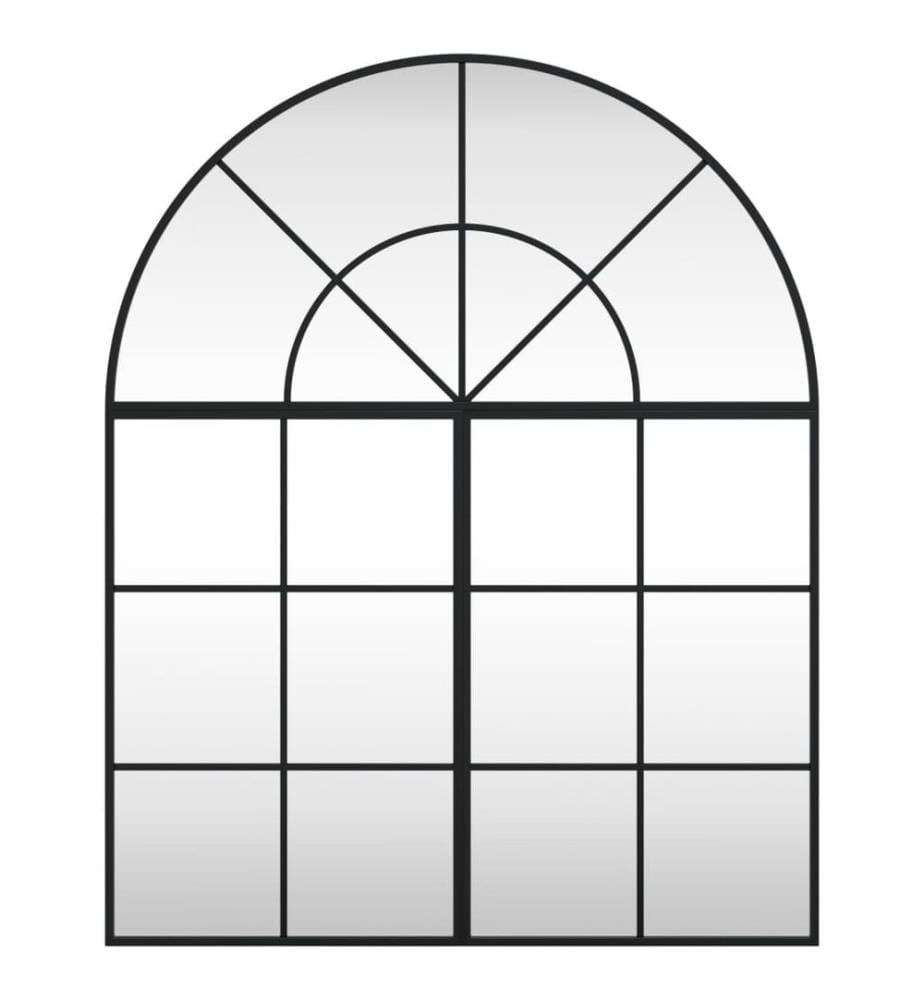 Miroir mural noir 80x100 cm arche fer