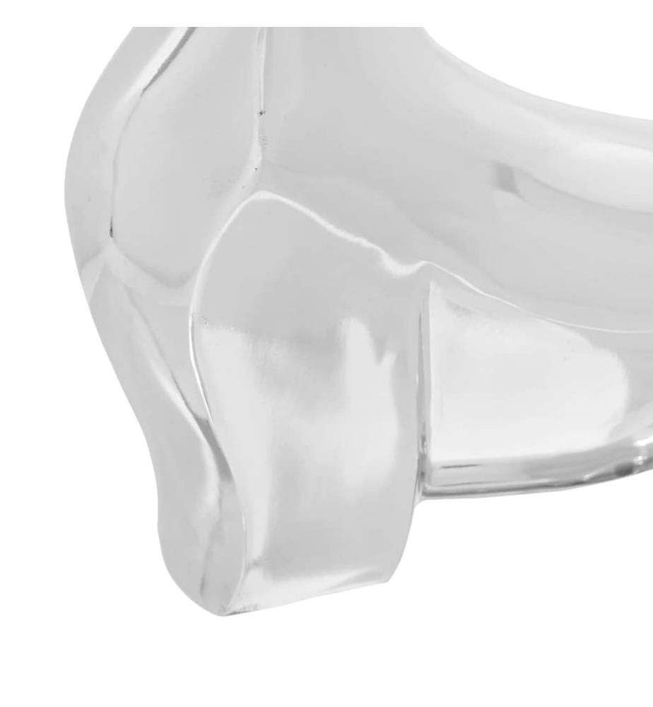 Stierskulptur Silber 37 x 44 x 17 cm Aluminium