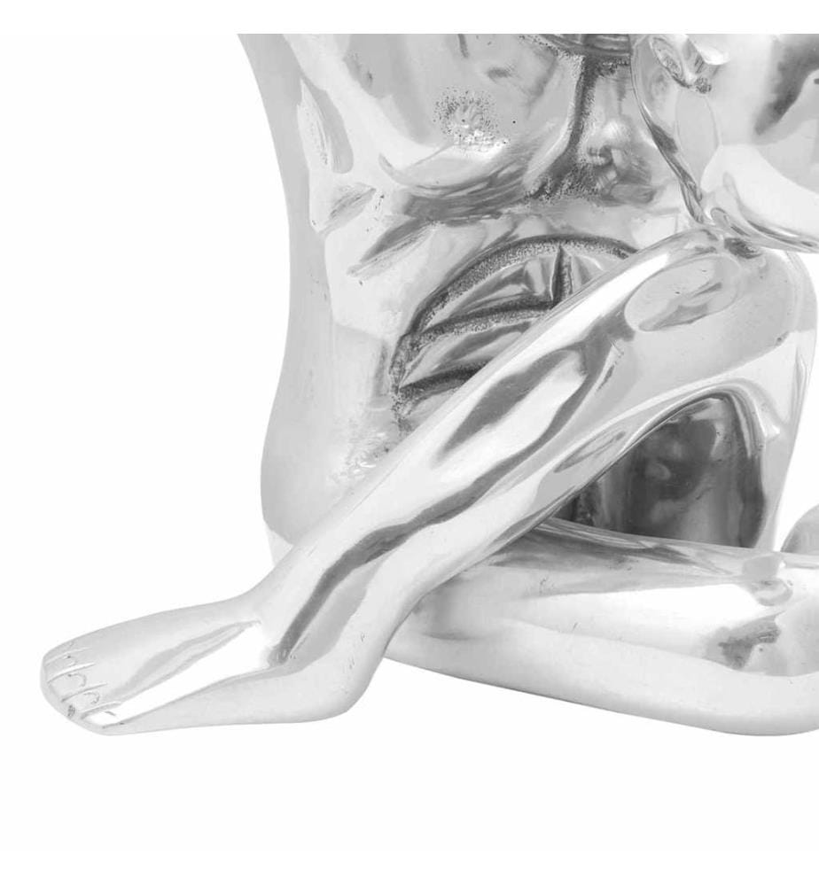 Skulptur Silber 63 x 20 x 22 cm Aluminium