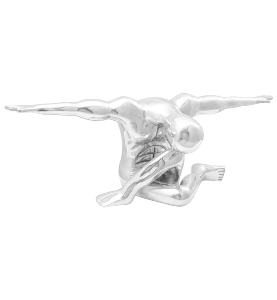 Silver Sculpture 91,5 x 32 x 33 cm Aluminium