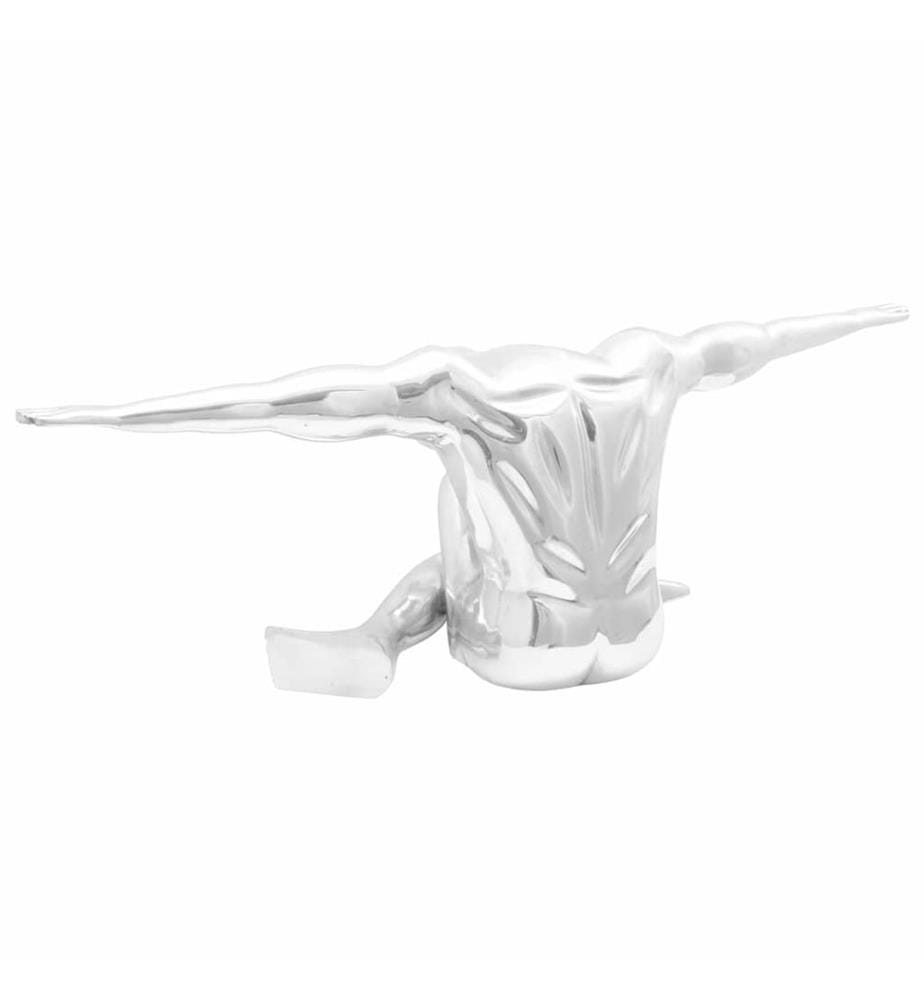 Silver Sculpture 91,5 x 32 x 33 cm Aluminium