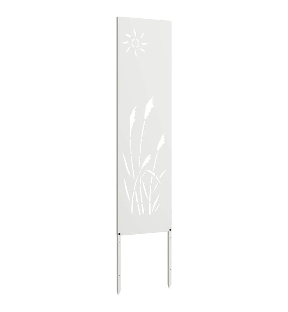 Garten Sichtschutz-Leinwand Weiss 32 x 140 cm