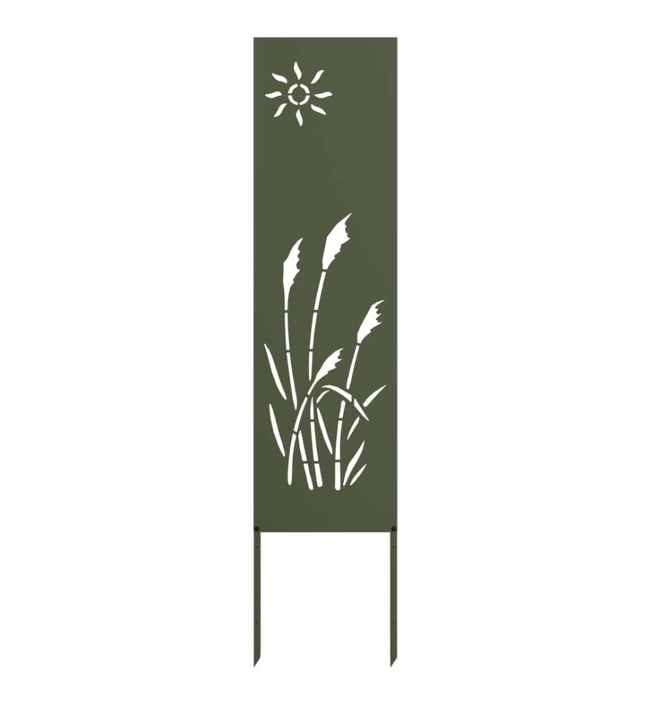 Garden privacy screen Olive green 32 x 140 cm