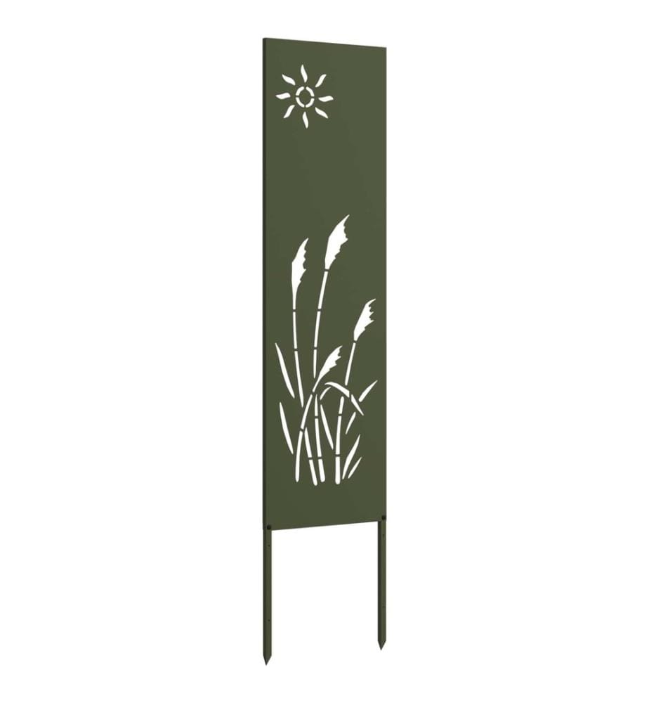 Garden privacy screen Olive green 32 x 140 cm