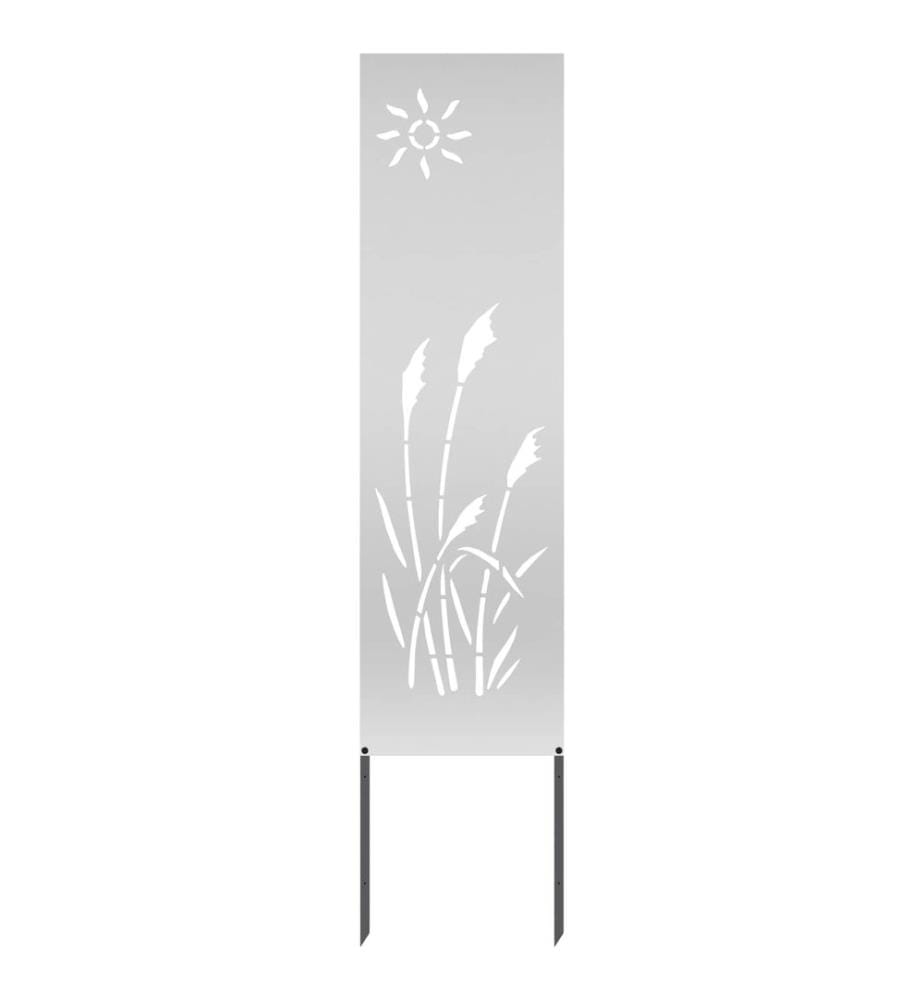 Garden privacy screen Fretwork Silver 32 x 140 cm