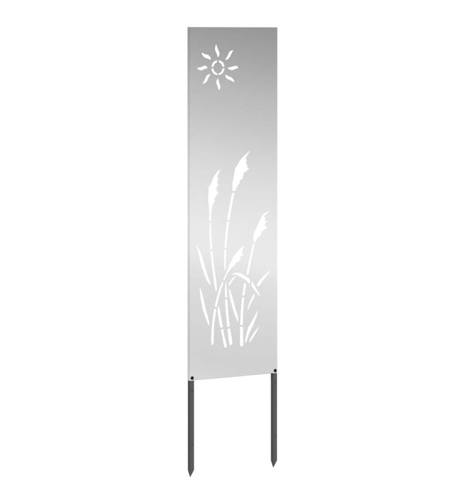Garden privacy screen Fretwork Silver 32 x 140 cm