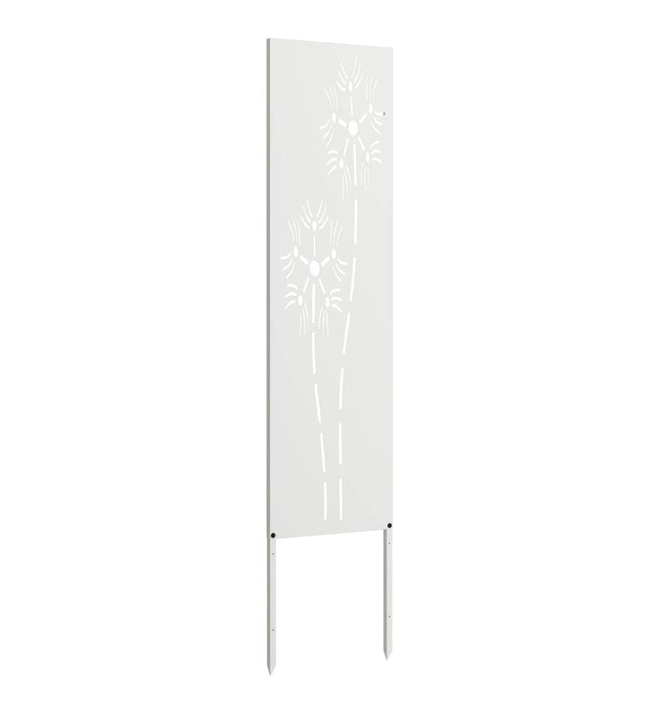 Garten Sichtschutz-Leinwand Weiss 32 x 140 cm