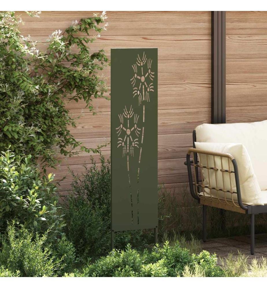 Garten Sichtschutz-Leinwand Olivgrün 32 x 140 cm