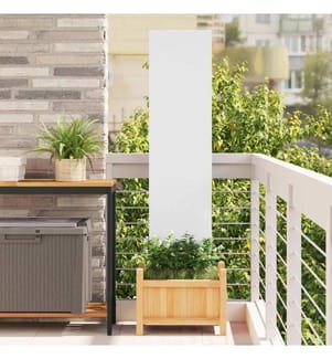 Écran de confidentialité de jardin Fretwork Blanc 32 x 140 cm