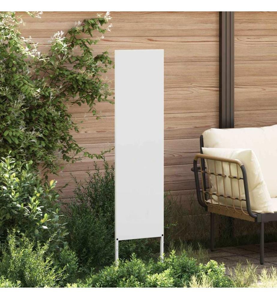 Garten Sichtschutz-Leinwand Weiss 32 x 140 cm