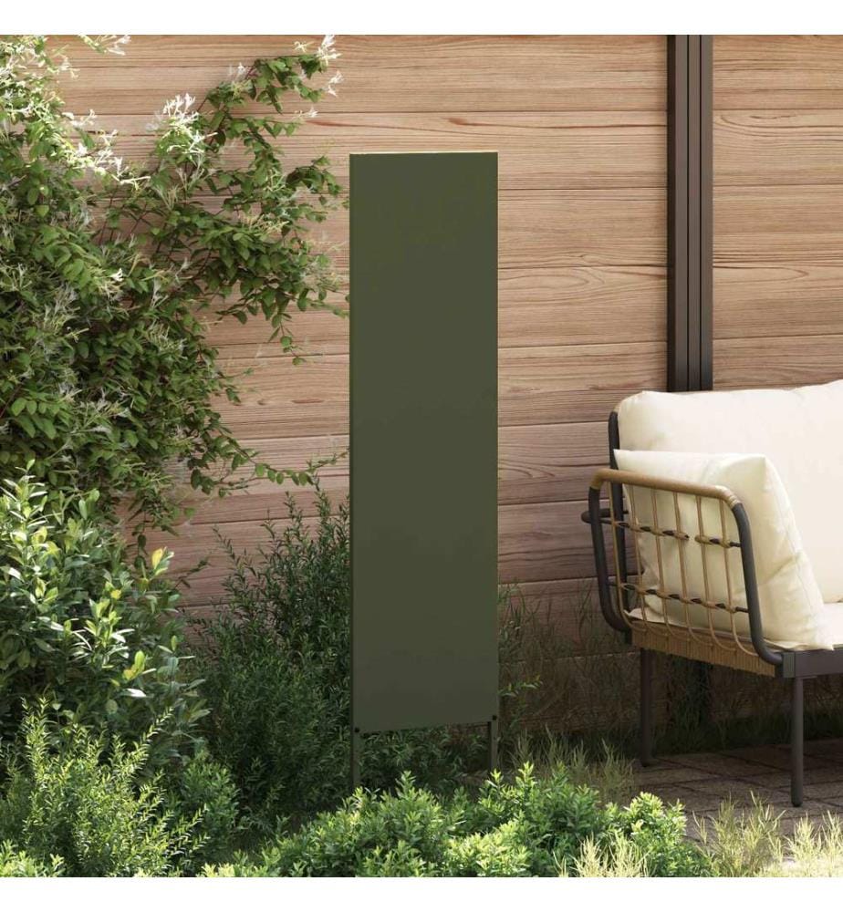 Garten Sichtschutz-Leinwand Olivgrün 32 x 140 cm