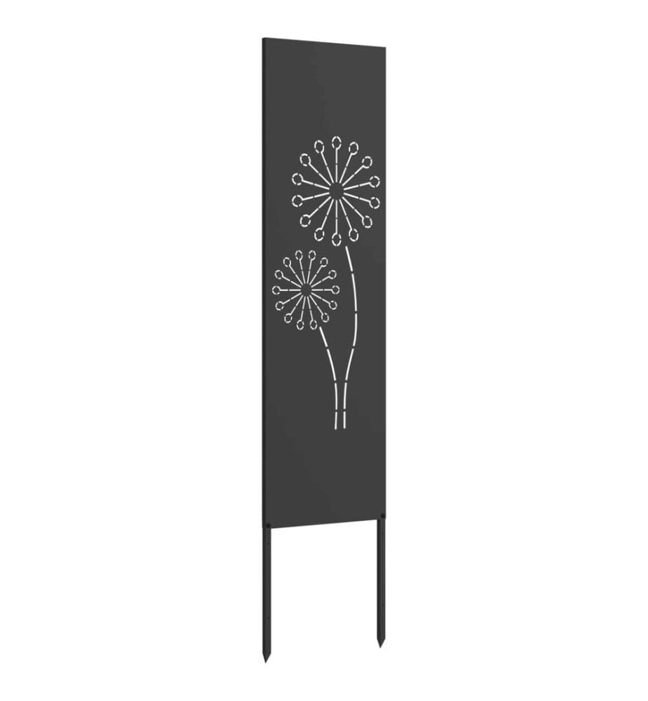 Garten Sichtschutz-Leinwand Schwarz 32 x 140 cm