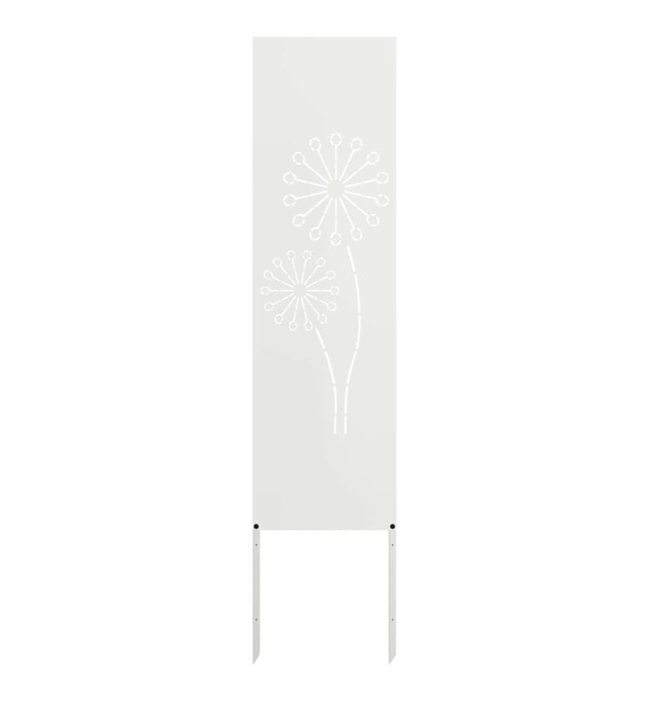 Garten Sichtschutz-Leinwand Weiss 32 x 140 cm
