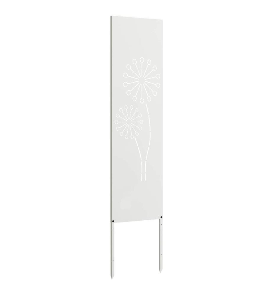 Garten Sichtschutz-Leinwand Weiss 32 x 140 cm