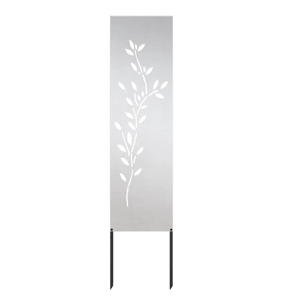 Écran de confidentialité de jardin Floral Argenté 32 x 140 cm