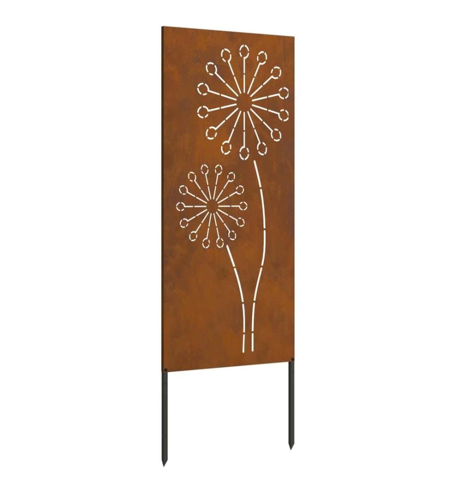 Garten Sichtschutz-Leinwand Rostig 50 x 140 cm Wetterfeststahl
