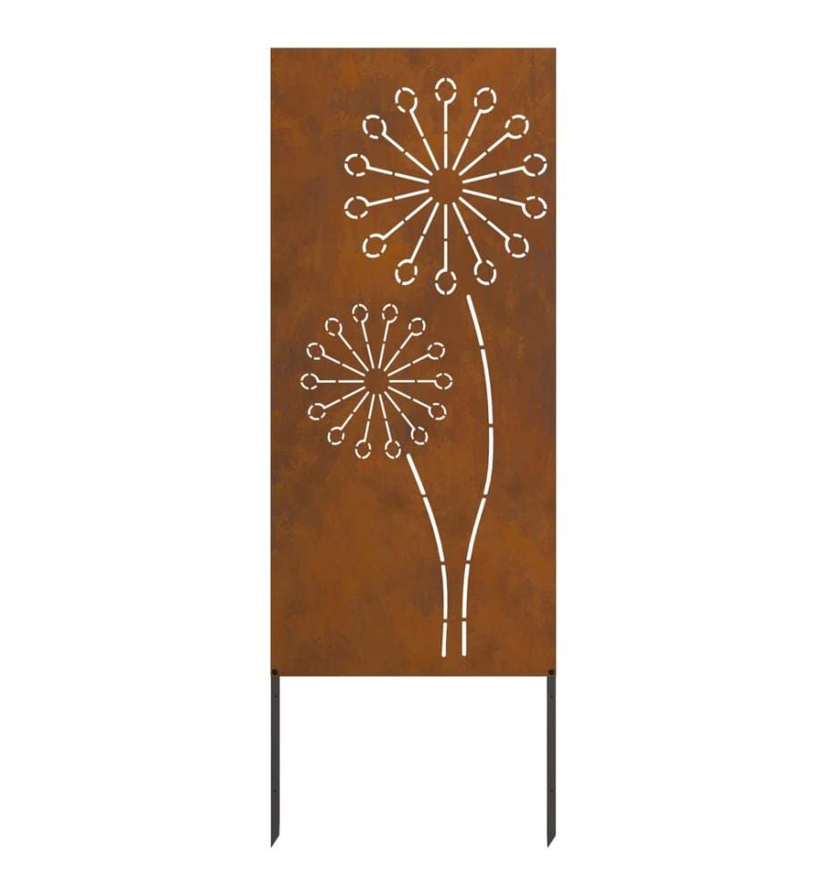 Garten Sichtschutz-Leinwand Rostig 50 x 140 cm Wetterfeststahl