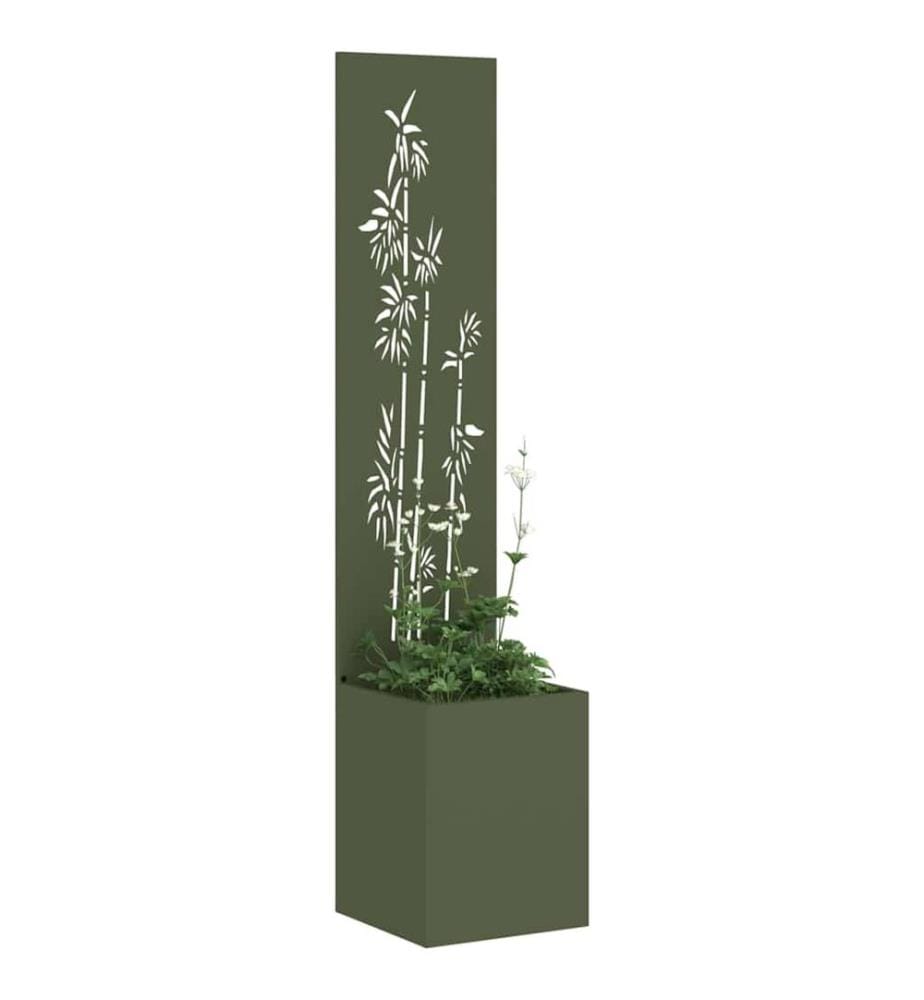 Écran de confidentialité de jardin Vert olive 32 x 32 x 150 cm