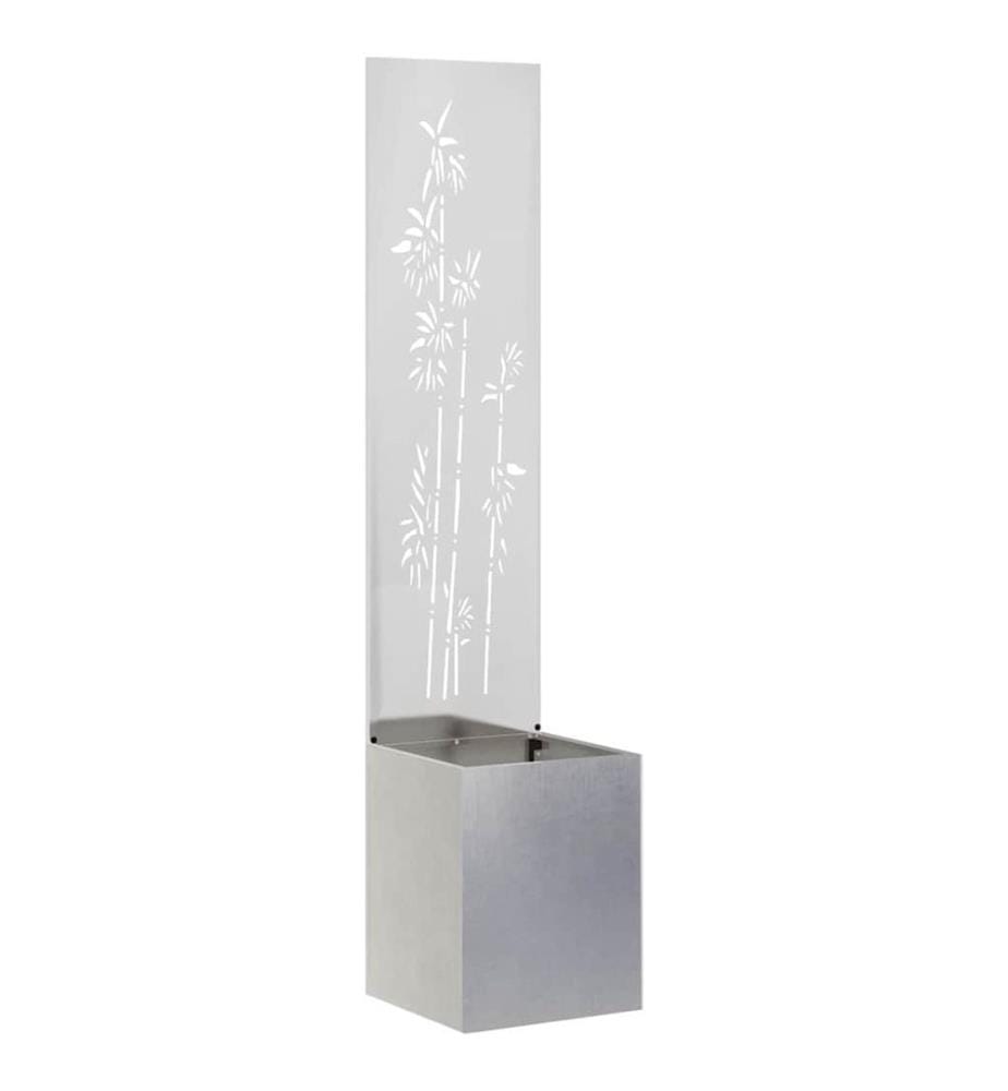 Écran de confidentialité de jardin Floral Argent 32 x 140 cm