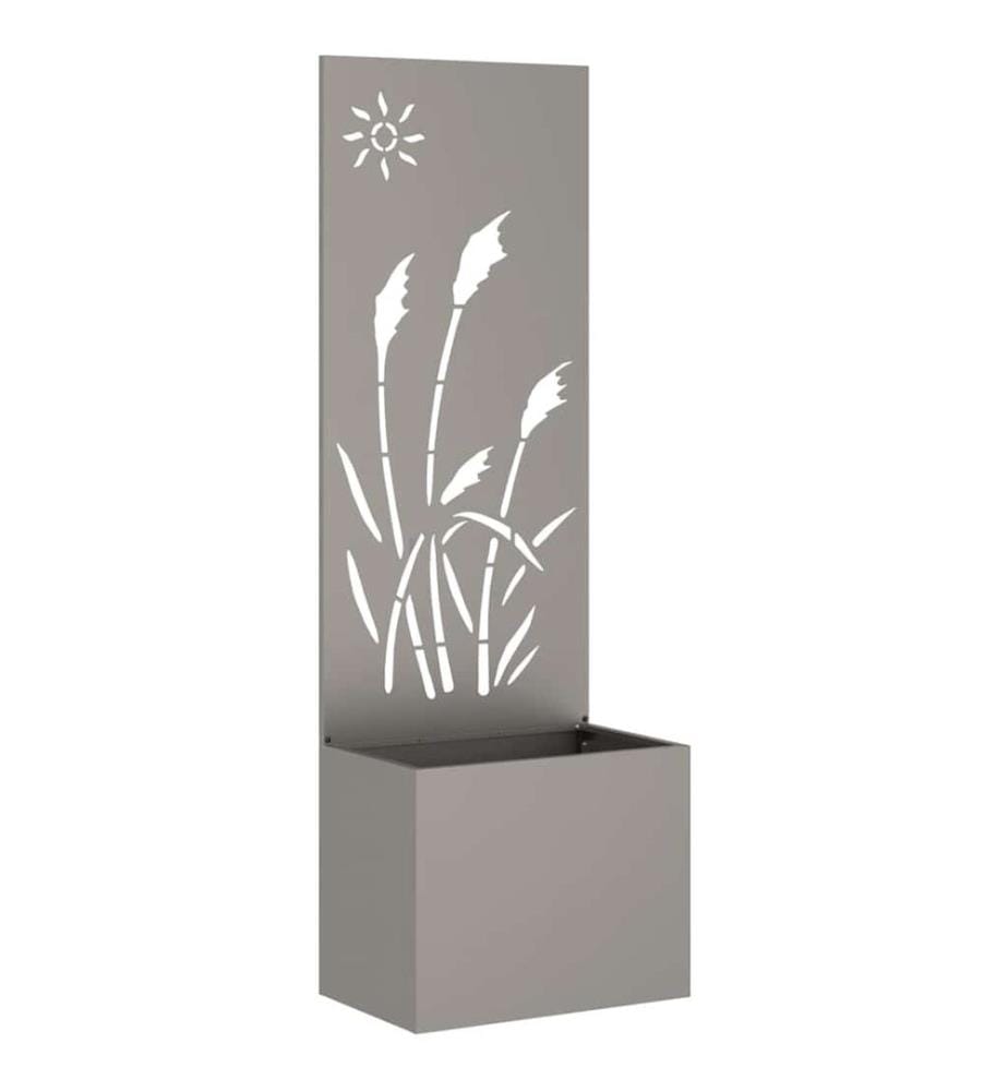 Garten Sichtschutz-Leinwand Rostig 50 x 150 cm Wetterfeststahl