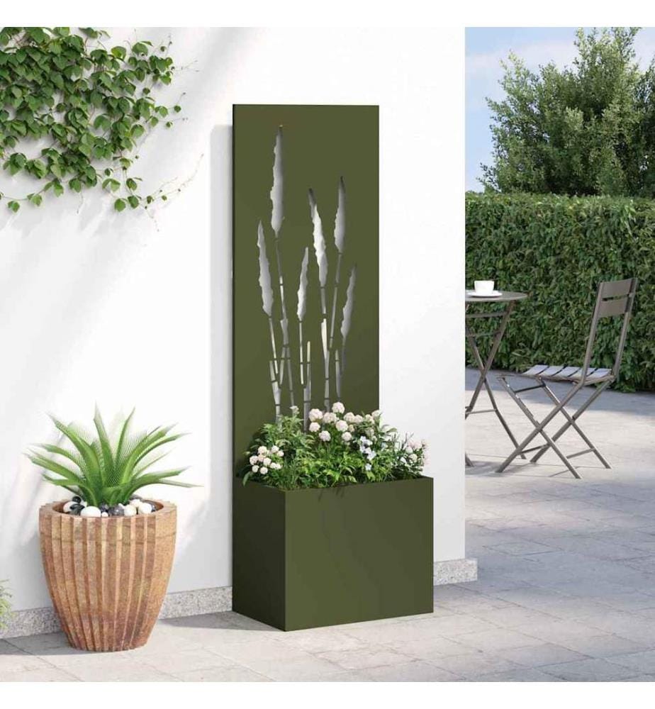 Garten Sichtschutz-Leinwand Olivgrün 50 x 150 cm