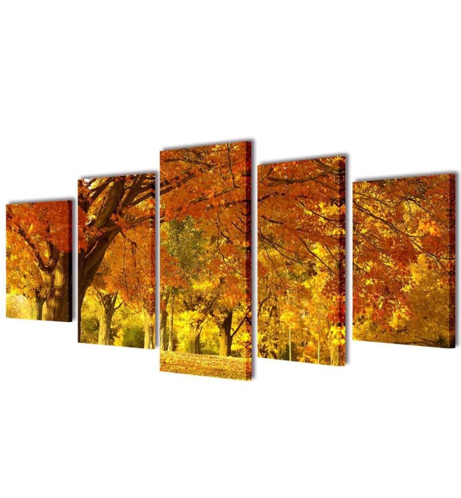 Set de toiles murales imprimées Érable 100 x 50 cm