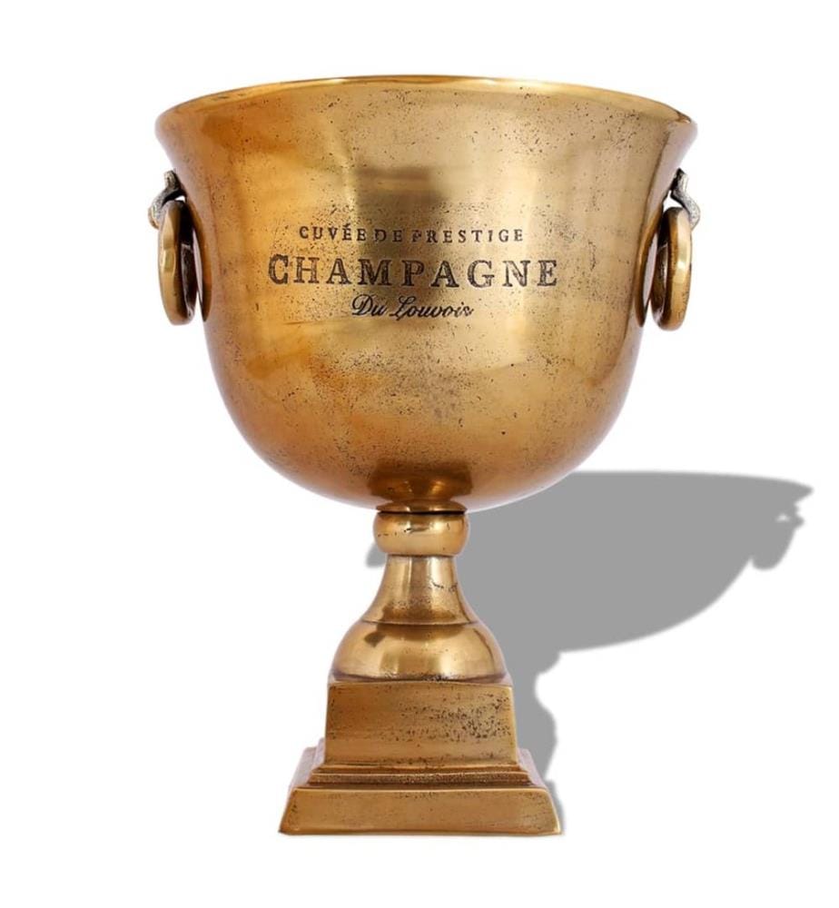 Champagner-Kühler Pokal Kupfer Braun