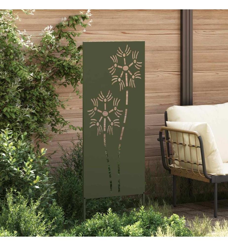 Garten Sichtschutz-Leinwand Olivgrün 50 x 140 cm