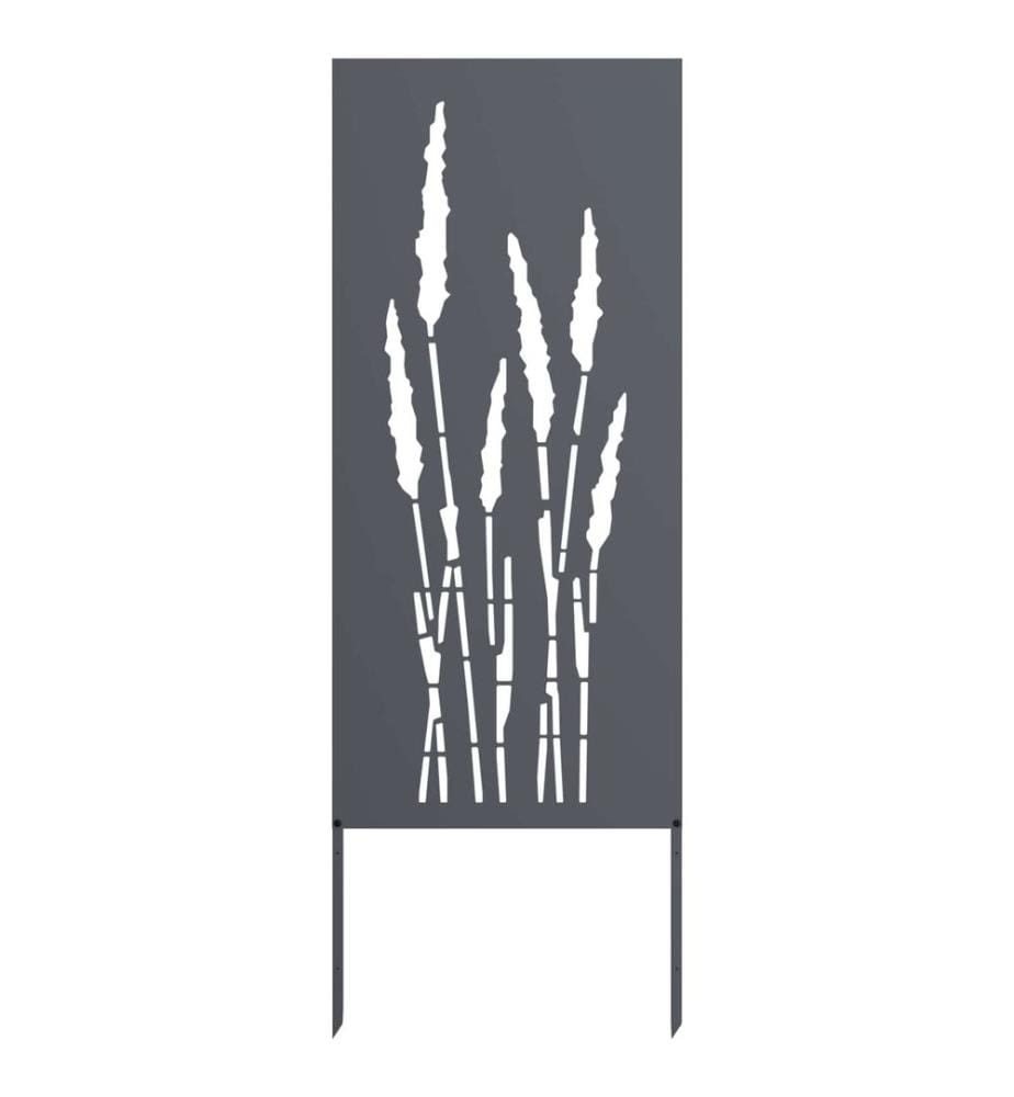Garten Sichtschutz-Leinwand Floral Anthrazit 50 x 140 cm